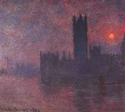 Claude Monet Houses of Parliament at Sunset France oil painting artist